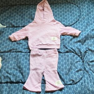 Pink Kids Matching Hoodie and Pants Set
